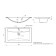 Sink uperwood Foster Quartz 80 cm, quartz, black matte, space