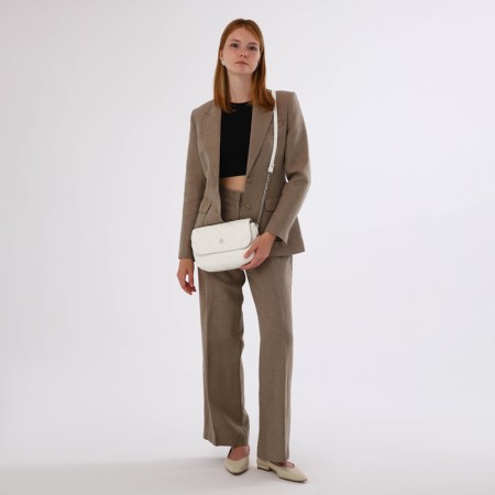 Women's bag with lightning, white color-8