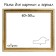 Frame for paintings (mirrors) 40 x 50 x 4.5 cm, plastic, calotta, gold