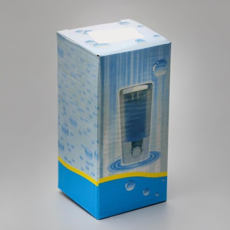The dispenser for antiseptic/liquid soap is mechanical, 400 ml, metal, color chromium-8