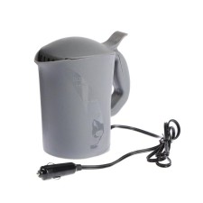 Airline car kettle, 12 V, gray plastic