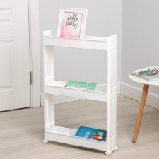 Flooring 3-section, on wheels, white color