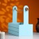 Box - wooden Kashpo 25x15x30 "Beloved Mom" ​​gray -blue
