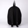School backpack, lightning department, external pocket, black color