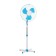 Fan Luazon LOF-01, floor, 40-45 watts, 3 modes, white-blue, without packaging
