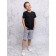 Shorts for a boy, height 164 cm, gray color