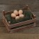 The egg is an artificial submarine, for chickens, 4 × 5 cm, 1 pc., Brown, Greengo