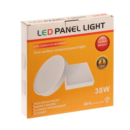Patch LED lamp, 255x35 mm, 38 watts, 3420 lm, 6500 K, quad.-6