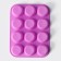 Baking uniform “Circle”, silicone, 29 × 22 × 3 cm, 12 cells, d = 6.5 cm, color mix