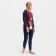 Women's costume (pants/jumper), indigo color/burgundy, size 48