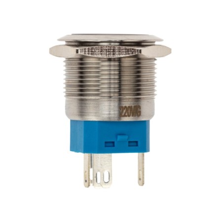 Anti-Vandal button Ø22 250V B/Fix (5C) Off- (ON)/ON- (OFF) subvar/green rexant-2