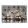 Carty clock is wall-mounted, interior "Tauer bridge", silent, 25 x 35 cm