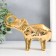 Souvenir ceramics "Elephant" Origami gold 14x3.5x10 cm
