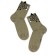 Women's socks with Pikot Conte Elegant Leopard, size 25, Khaki color