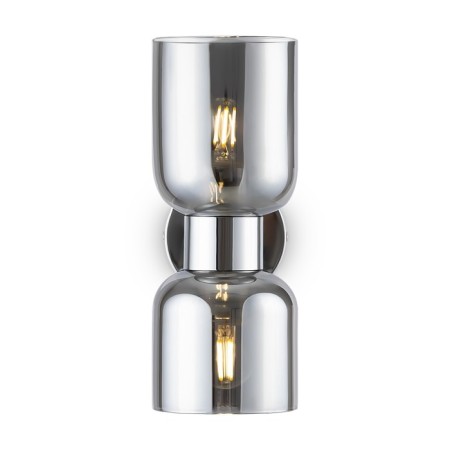 Wall lamp 60W, 2HE27, 29x15 cm, chrome-2