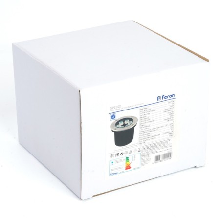 Porcelain lamp Feron SP2802, IP67, LED, 6 W, 120x120x90 mm, metallic color-5