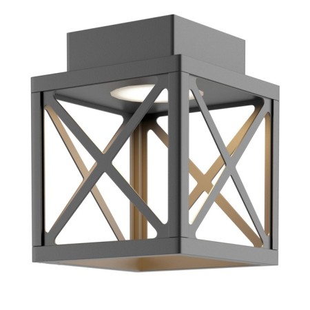 Landscape ceiling Lamp Novotech. Dantela, 10W, LED, 209x168x168 mm, dark gray color-4