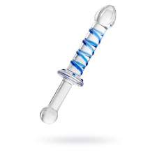 Sexus Glass bilateral phallimitator, glass, transparent, 22.5 cm