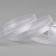 Decorative tape, nylon/satin, 15 mm, 9 ± 0.5 m, white color
