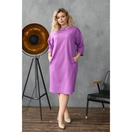 Female dress, size 56, purple color-7