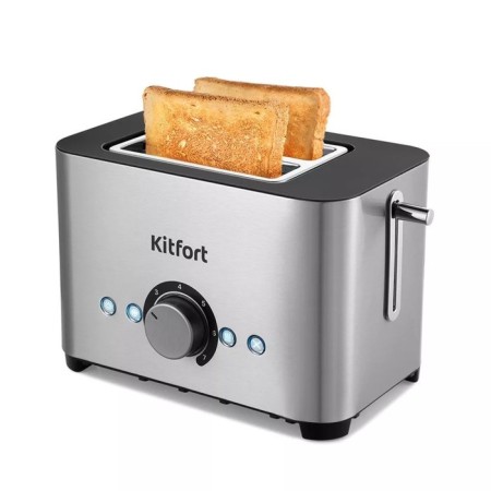 Toster KitFort KT-6210, 850 W, 7 grip modes, 2 toasts, metallic