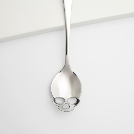 Spoon, souvenir on Halloween "sweets or life", stainless steel.-2