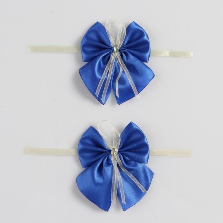 Baltic Babochka wedding for decor, satin, 2 pcs, blue