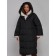 Coat insulated winter female, size 48, black color