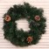 New Year's Wreath "Crimean" with cones 45cm