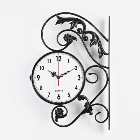Watching double -sided watches, on a suspension, smooth move, 53 x 35 cm, dial 21.5 cm