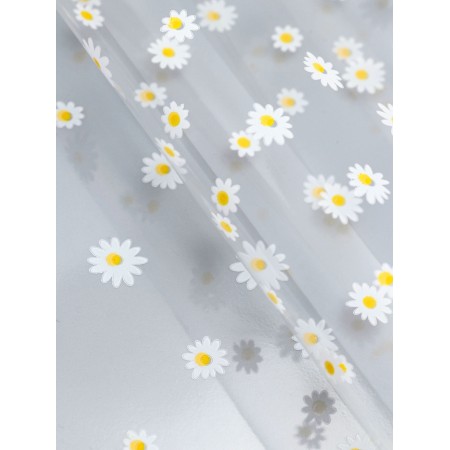 Film for flowers "Margarita" white+yellow 0.7 x 8.2 m, 40 mkm-4
