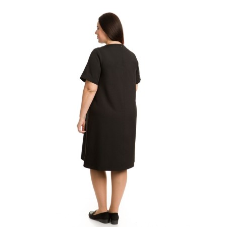 Female dress, size 52, black color-4