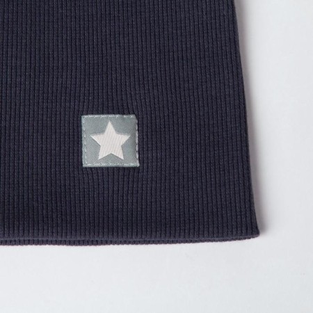 Hat for a boy, dark gray/star, size 50-54-2