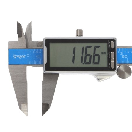 Electronic tundra of the pros, metal, with a depth meter, 150 mm-8
