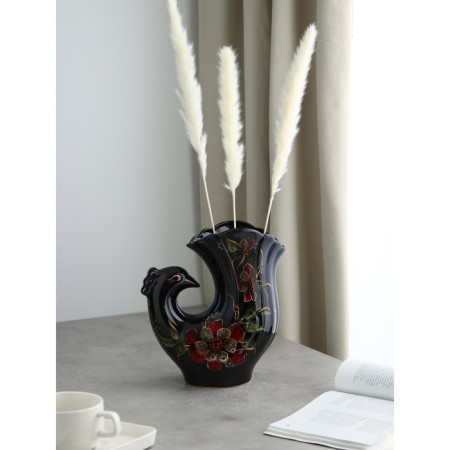 Ceramic VAZA "Dove", desktop, 25 cm, mix-7