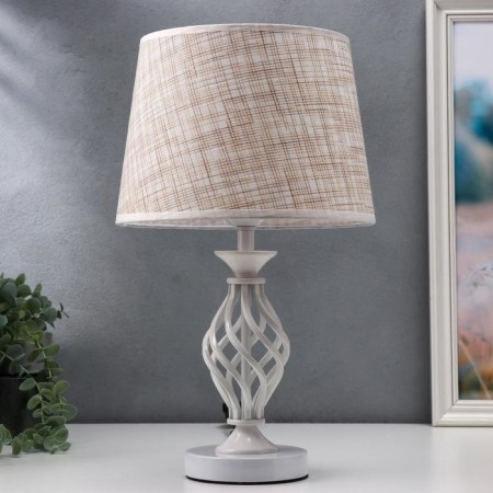 Table lamp 16229/1wt E27 40W white 25x25x42 cm Risalux
