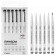 A set of capillary handles, Liners Gamma Studio, 6 pieces: 0.05, 0.1, 0.3, 0.5, 0.8, 1.0, black