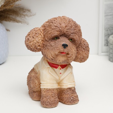 Poodle Poodle brown, 18x16x10cm-1
