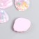 Decor for creativity plastic "A shell with stars" lilac 2.9x2.5 cm