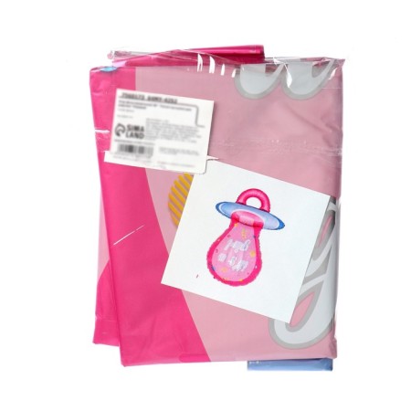 Foil ball 38 "" Nipple-dummy for a girl ", pink color-1