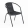 Set of garden furniture: table, 2 stools, brown