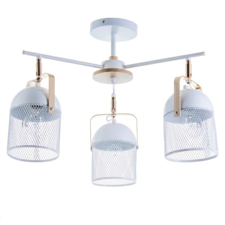 Biraso chandelier 3x60W E27 White-gold 58x58x40 cm. Model GZV-0036-5