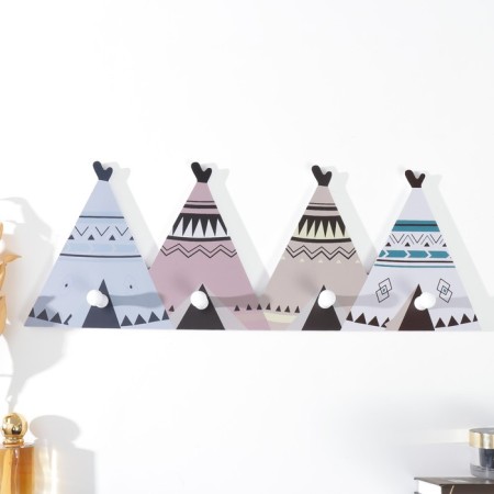 Decorative Wood "Wigwams" 50x4.5x19 cm hooks