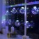 Garland "fringe" 2.5 × 0.7 m dews with nozzles "balls", ip20, silver thread, 150 LED, glow of multi, 12 V