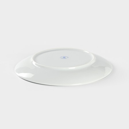 Porcelain plate Infinity, d = 24 cm, orange color-2