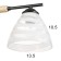 Chandelier 1087/3BK 40W E27 Black-light wood 52x52x28 cm Bayerlux