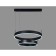 LED LED suspension with the control panel Ambrella Light, Original, Fa6612, LED, 85 W, 6375LUM, 3000-6400K, black color, white matte