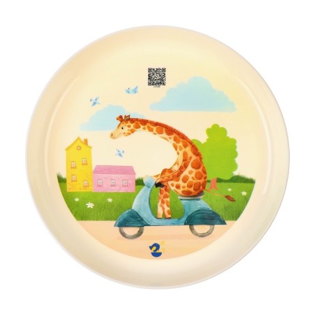 Набор детской посуды Lalababy Play with Me Busy Animals (тарелка, миска, стакан)-1