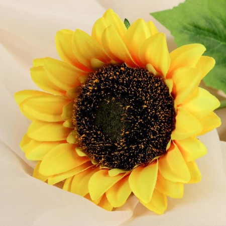 Artificial flowers "sunflower" 12x43 cm, yellow-1