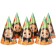 A set of paper utensils "Happy Birthday", for 6 people, Cheburashka